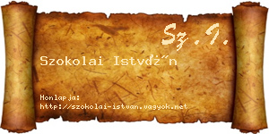Szokolai István névjegykártya